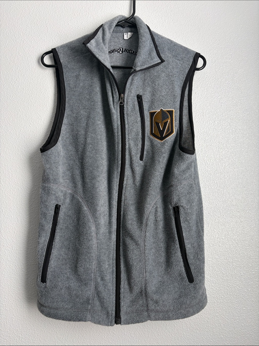 Gray fleece with Golden Knight logo